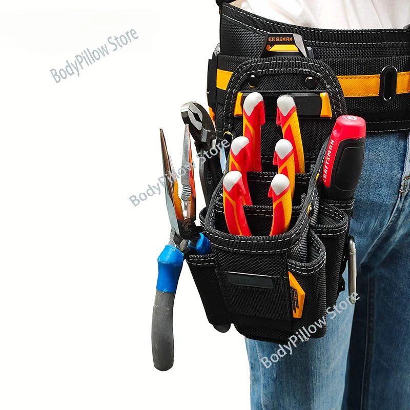 EASEMAN Tool Bag Multifunctional Quick Hanging Tool Waist Pack Water Electricity Woodworking Tool Bag Thickened Repair Kit