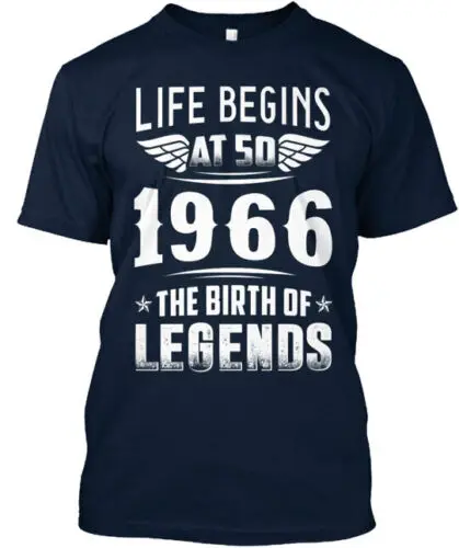 1966 The Birth Of Legends T-Shirt Made in the USA Size S to 5XL