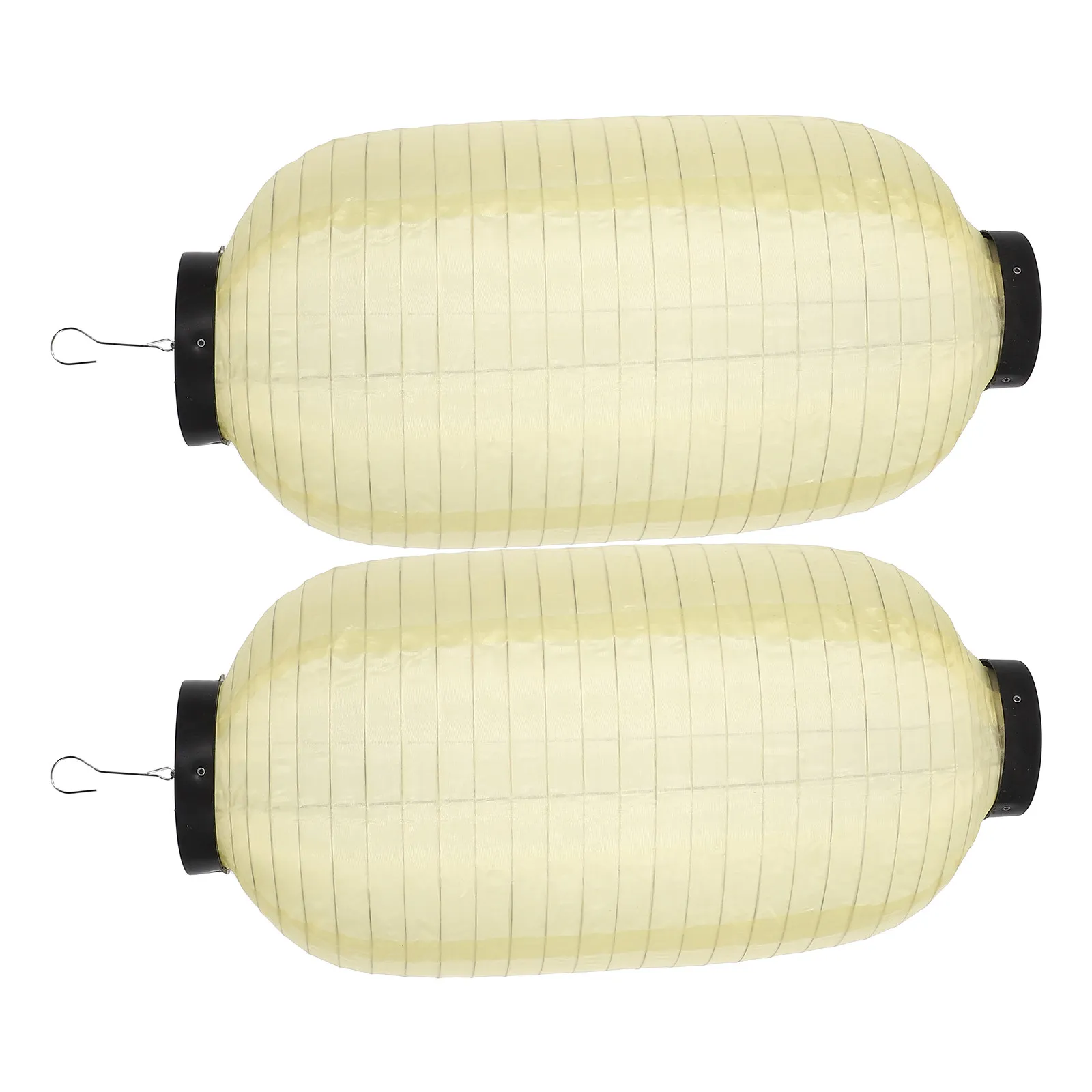 2Pcs Japanese Waterproof Lanterns Hanging Decorative Lanterns for Outdoor Festival Home Dining Atmosphere Decoration
