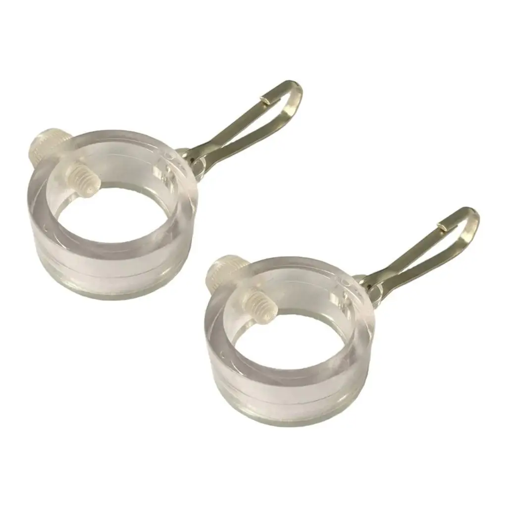2Pcs Flag Pole Mounting Rings Practical Easy to Use 360° Rotating Clamp Hardware for 1'' Flag Poles Flag Pole Kits Accessory