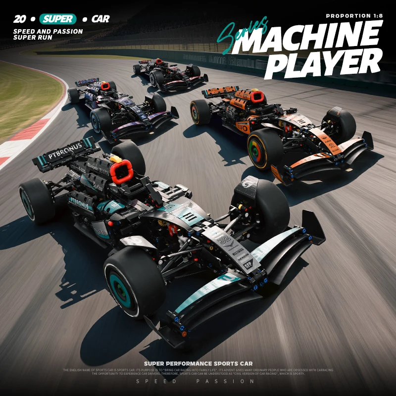 

2026 NEW Technical Blocks 1:8 SPORT Racing Vechiel RACE Car Model Buiding Block Bricks Birthday Gift Boys SetBricks Kid Gift