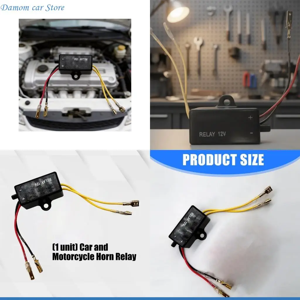A2UC Horn Interrupter Relays With Anti Vibration Structure Electric Snail Horn Relays For Off Road Bikes