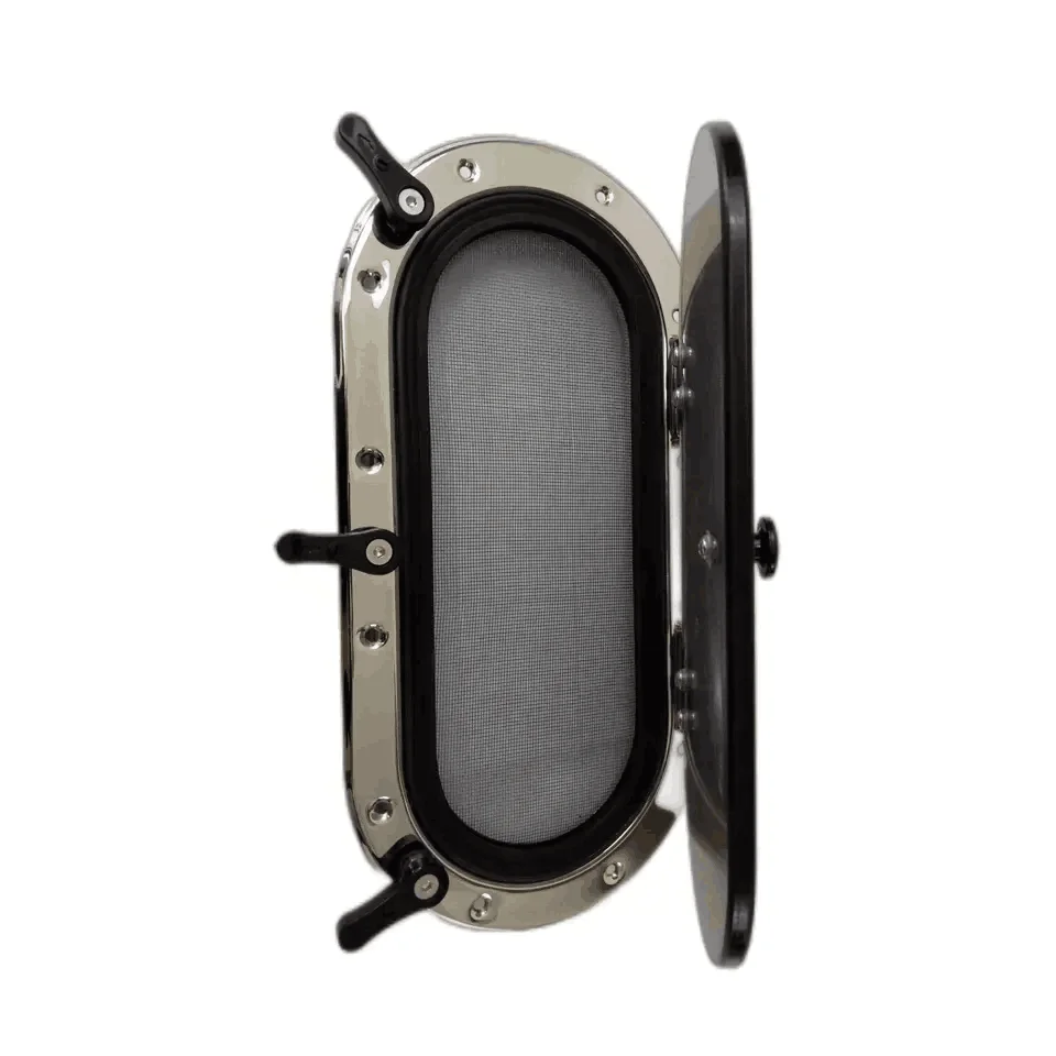 Marine Hardware Parts Rectangular Shape 316 Stainless Steel Material Porthole For Yacht And Speed Boat