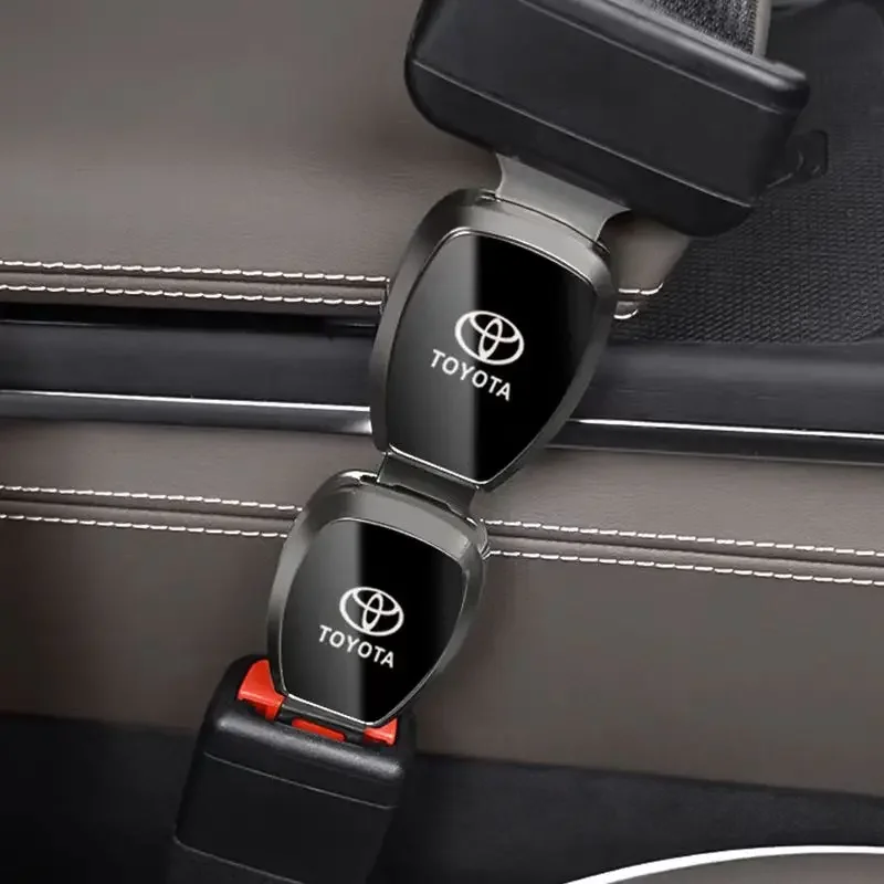 لتويوتا كورولا Rav4 أوريس كامري يارس بريوس برادو CHR مقعد السيارة حزام المشبك موسع حزام الأمان مشبك حزام مقعد السيارة موسع #4