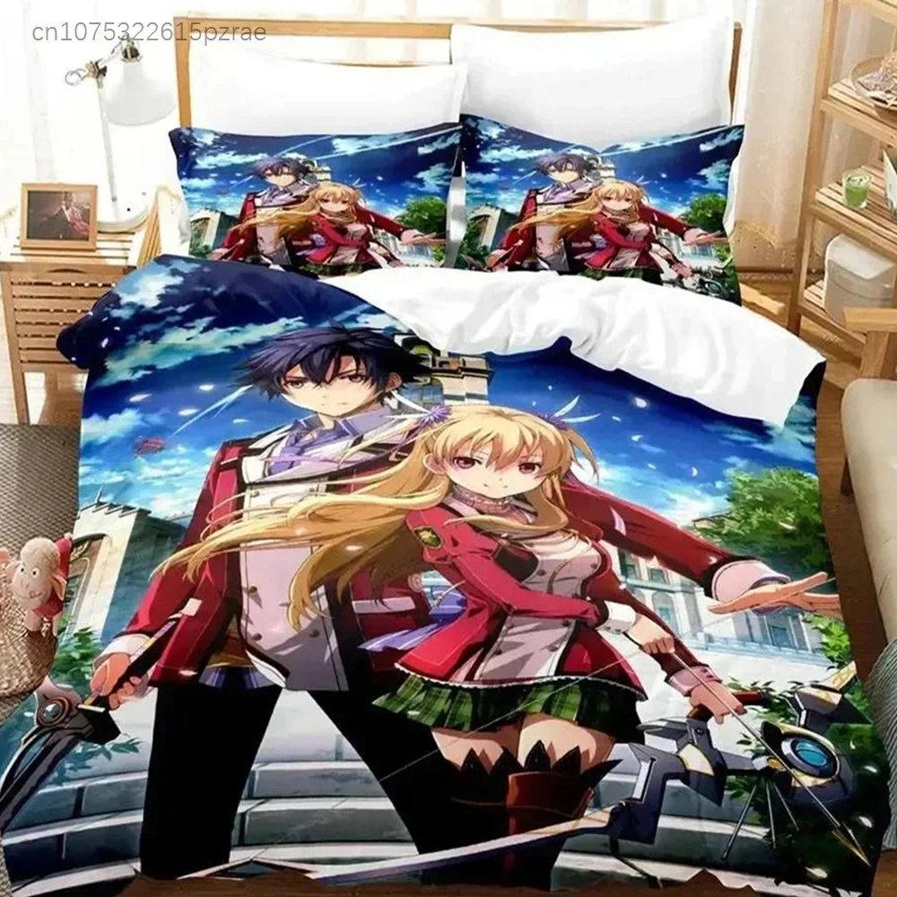 アニメ英雄伝説寝具セット布団カバーベッドセットキルトカバー枕カバー掛け布団キングクイーンサイズ男の子大人用寝具セットa