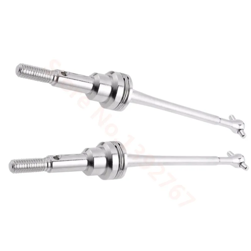 2pcs 철강 금속 전면 드라이브 샤프트 CVD 0090 WLtoys 12428 12423 1/12 RC 자동차 크롤러 짧은 코스 트럭 업그레이드 부품