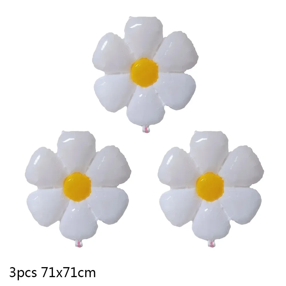 Großer Bienen-Weißer Gänseblümchen-Folienballon für Kindergeburtstag, Abschlussfeier, Muttertag, Partydekoration, Plumeria-Heliumballon – Detail 2