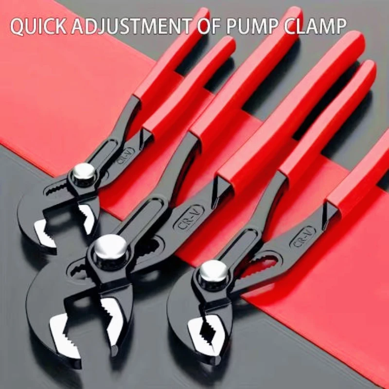 

Bestselling high-quality adjustable water pipe wrench, quick release pump clamp, multifunctional DIY manual tool, snap spring