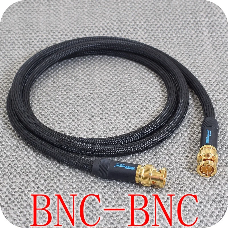 HIFI srebro S/PDIF koncentryczny 75Ohm BNC do RCA dźwięk cyfrowy przewód koncentryczny czyste srebro słowo zegar INTERCONNECT kabel