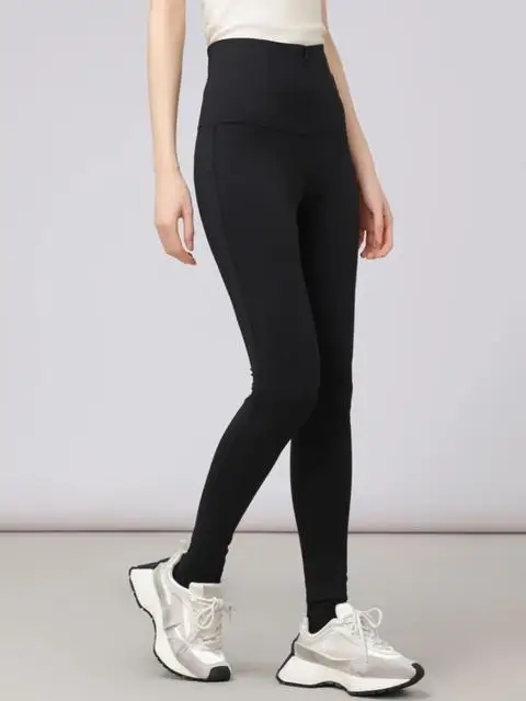 

Ama женские эластичные брюки для йоги на подкладке Qui Dry, осень 2022, повседневные, приятные для кожи, дышащие, с высокой талией