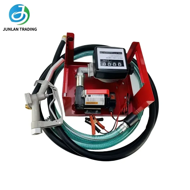 Hot Sale 220V Diesel Electric Transfer Fuel Pump Unit with Flow Meter Nozzle and Hose for Universal Use