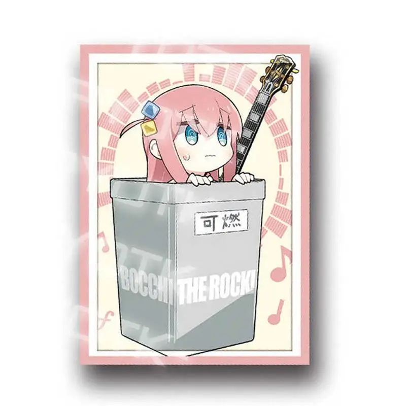 

60 шт./набор BOCCHI THE ROCK! Защитный чехол для карт Gotoh Hitori Flash Card Sleeve PTCG DTCG, для коллекционных карт аниме-игр, подарок, игрушка, 67*92 мм