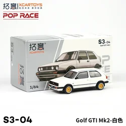 XCARTOYS POPRACE Quality ratio 1:64 diecast alloy car model Boys toy Golf GTI MK2 Collection of ornaments, gifts for children.