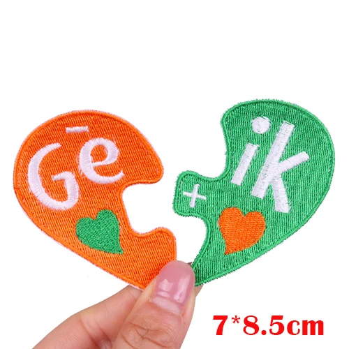 Nederland Kruikenstad embleem volledig geborduurde patch op kleding DIY Nederland carnaval opstrijkbare patches voor kledingdecoratie