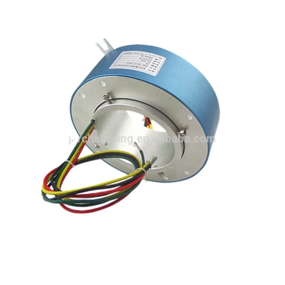 China shenzhen electrical rotary slip ring high spreed 72 wire connection slip ring with 120mm large hollow for turret