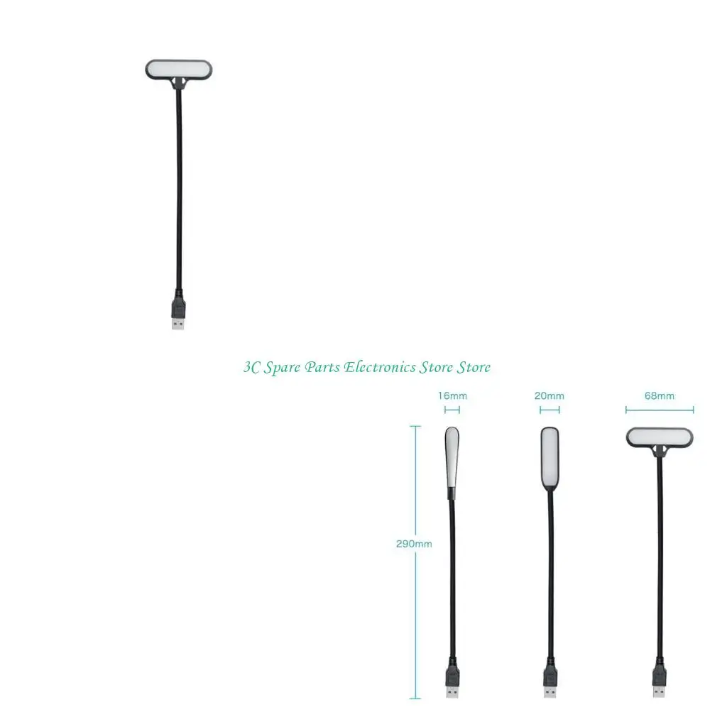 

SZ USB LED Light Portable Mini Book Reading Lamp For Computer Flexible Bendable