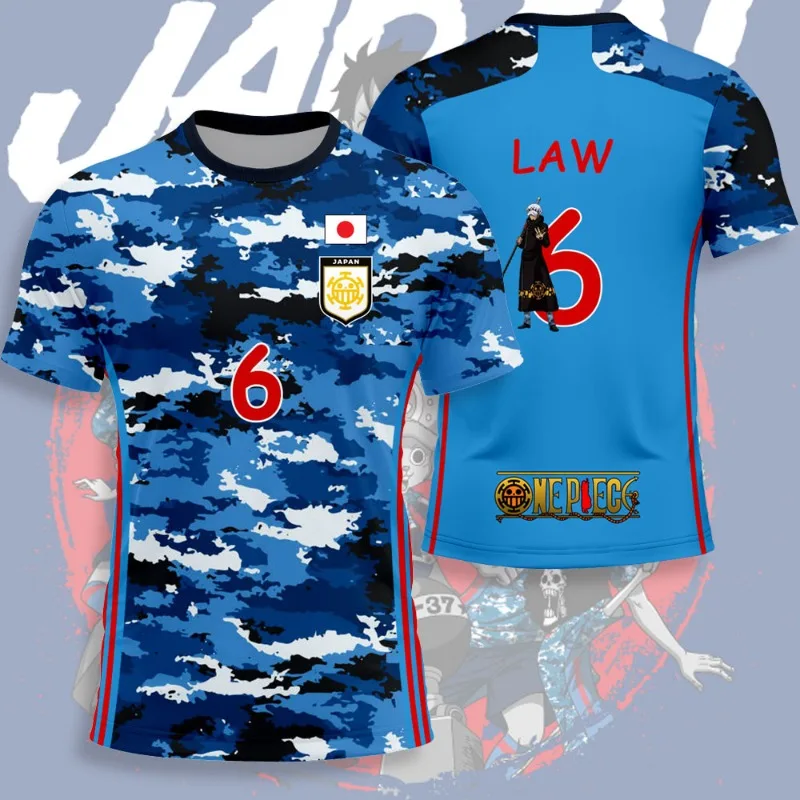 

Цельный Луффи Зоро, мужская футбольная японская майка, летняя женская футболка с короткими рукавами, детская одежда в стиле аниме с героями мультфильмов, футболки