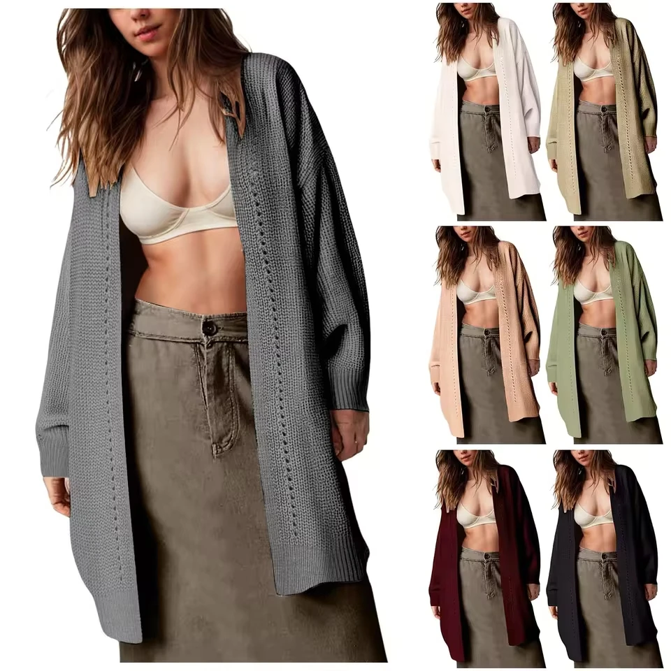 Women'S Cardigan Casual Long Sleeve Soft Knitted Cardigan Sweater Temperament Women'S Casual кардиган