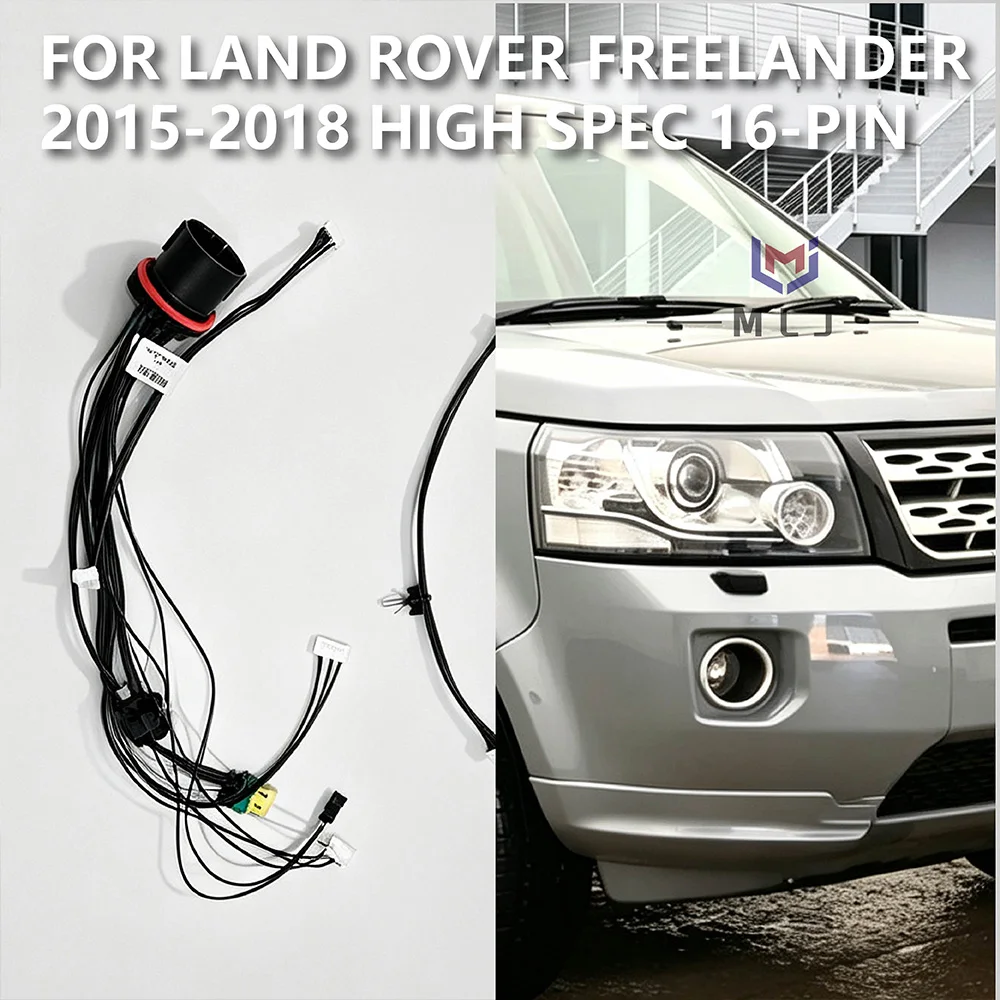 Xenon Headlight Wire Internal Light Wiring Harness High Spec 16 Pins DRL Assembly For Land Rover Discovery Freelander 2015-2018