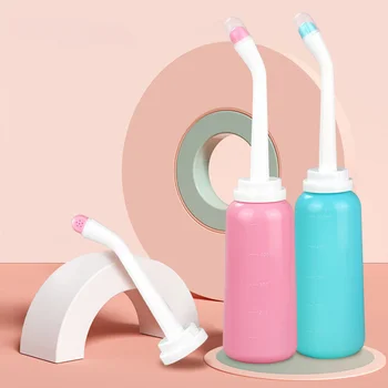 임산부용 휴대용 비데 스프레이, 휴대용 여행용 비데, 아기 세척 물병, 화장실 개인 클리너, 500ml