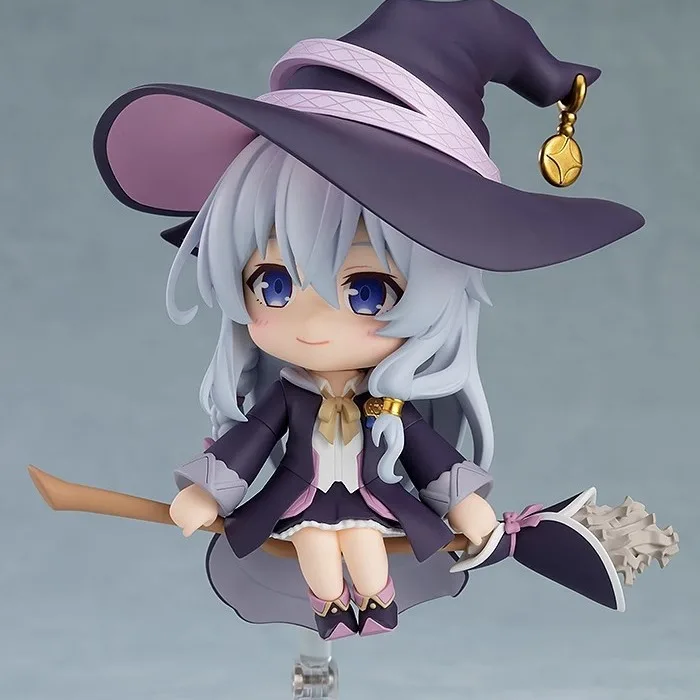 Nendoroid Anime-Figur 1878 Elaina Wandering Witch, austauschbares Gesicht, PVC-Sammlermodell für Anime-Fans, Desktop-Display