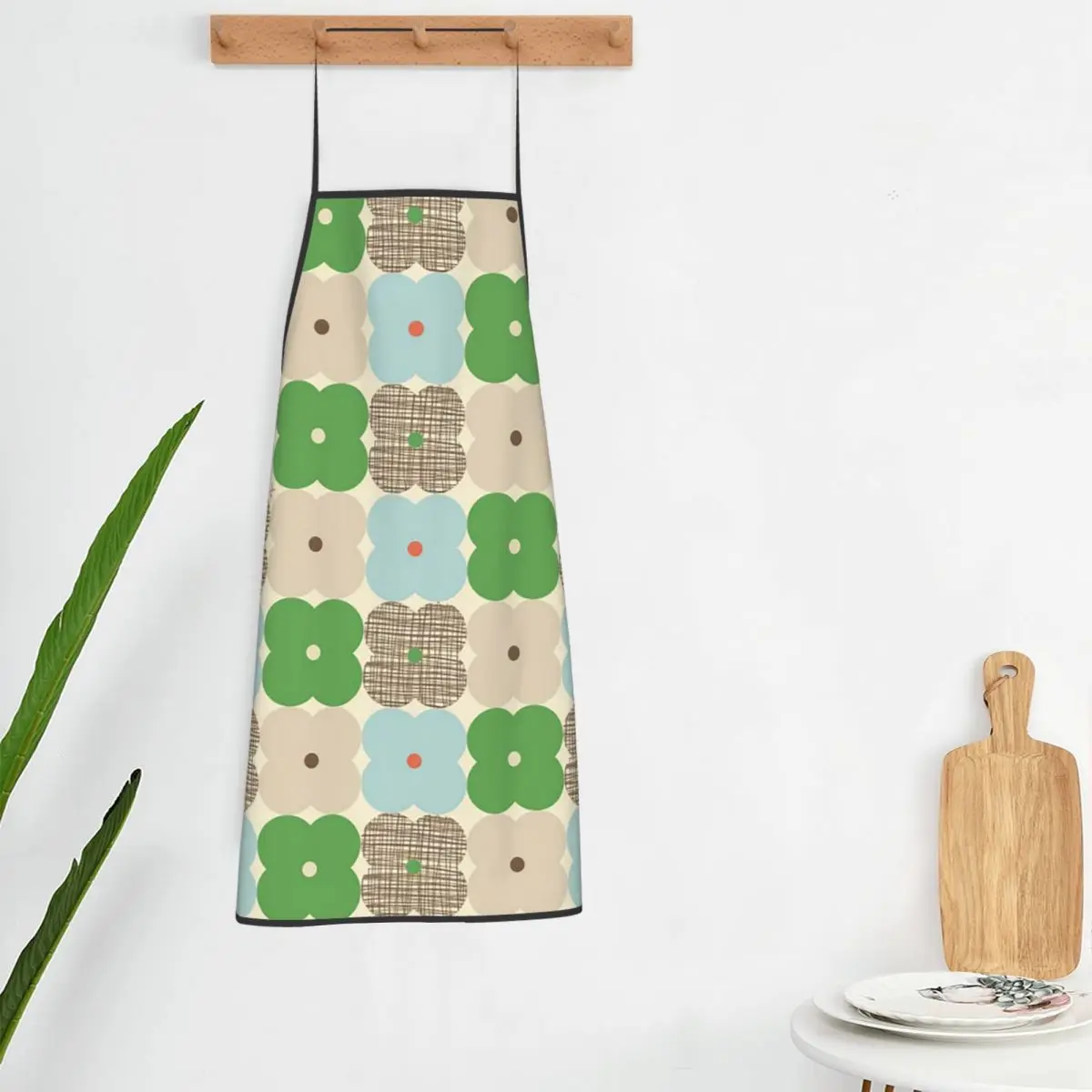 Orla Kiely Multi Stem Scandinavian Floral Apron Chef Cooking Tablier Bib Kitchen Cleaning Pinafore for Women Men Gardening