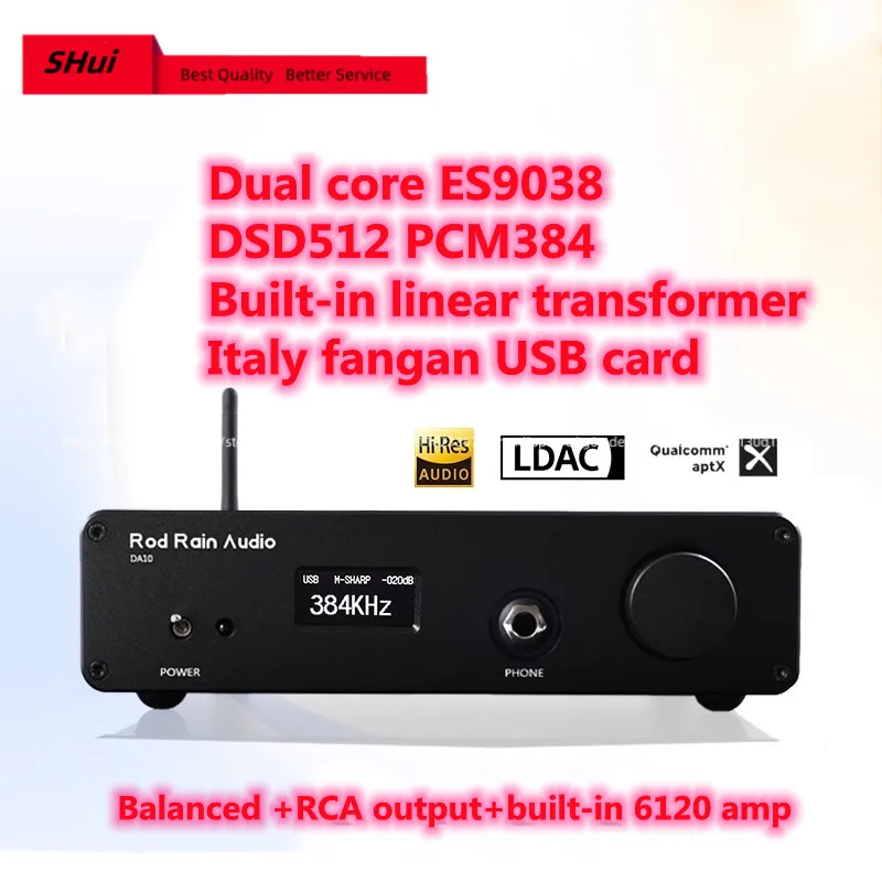 Luo Deyu DA10 PRO Dual Core ES9038 DSD512 Bluetooth 5.4 Decoder DAC Amp