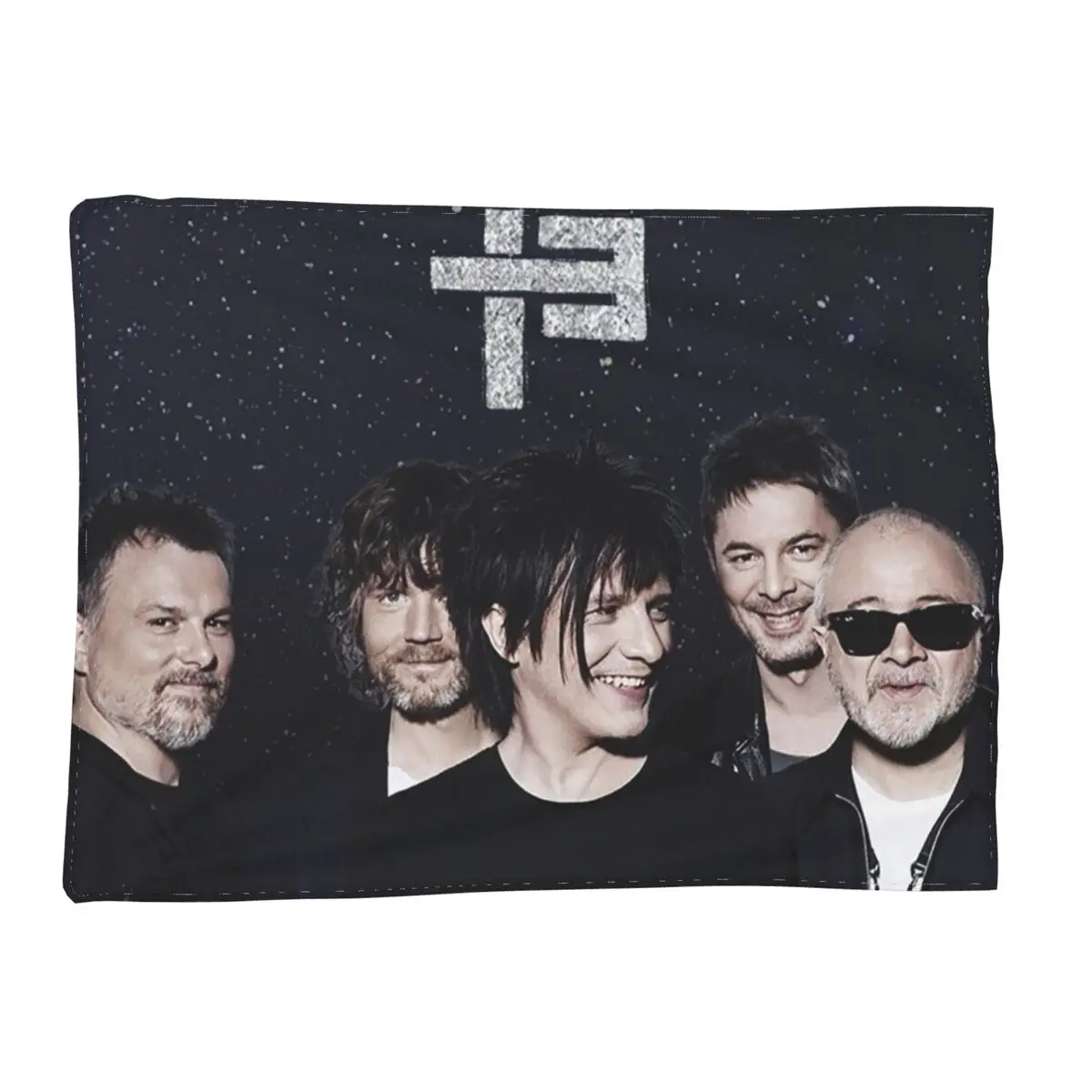 

Tour Indochine Tokaug French Rock Band Singer Blanket Soft Warm Flannel Throw Blanket Plush for Living room Picnic Travel Sofa