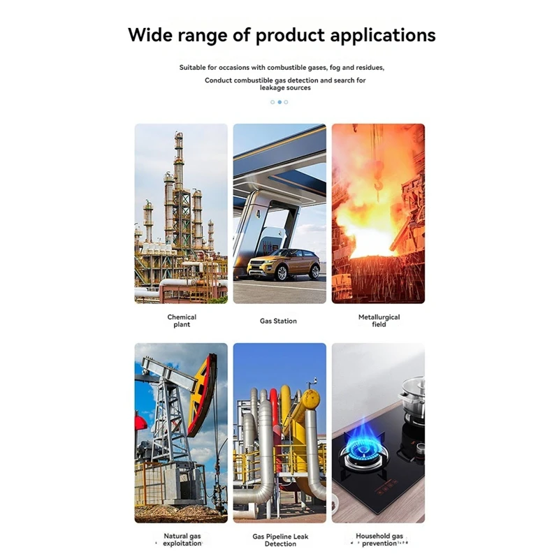 Gas Leak Detector Portable Nature Gas Detectors Methane Hexane Propane Sniffer For Home/Outdoor