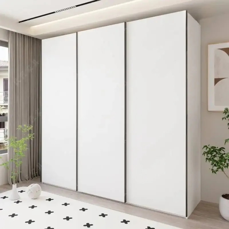Armarios Modernos de Lujo Blancos, Armario para Colgar Ropa, Ahorro de Espacio, Organizador de Armario, Liquidación, Ropero Armable, Muebles para el Hogar