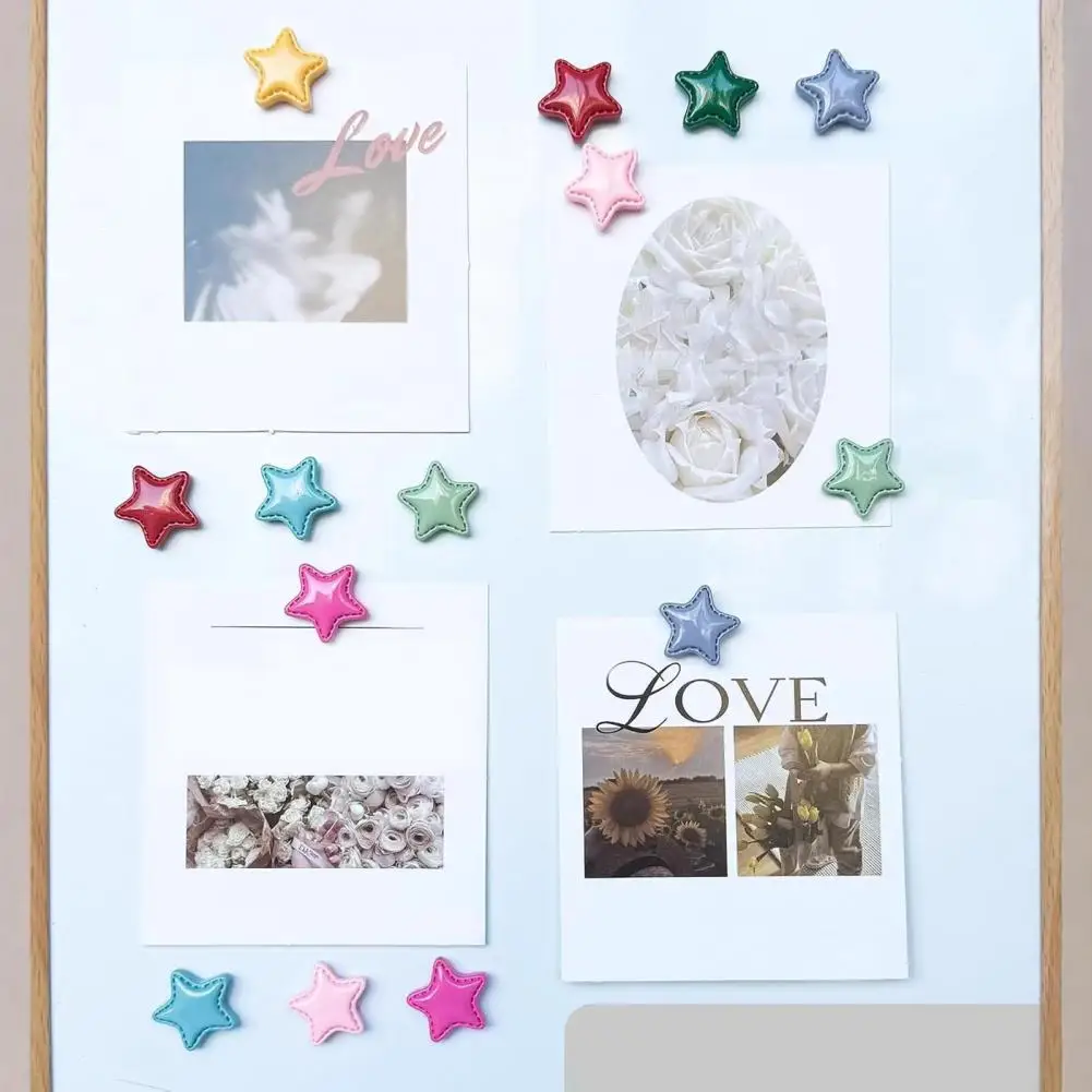 Star Shaped Fridge Magnets School Locker Magnets 2pcs 3d Star Refrigerator Magnets Resin Magnetic Decorations for Kitchen Office