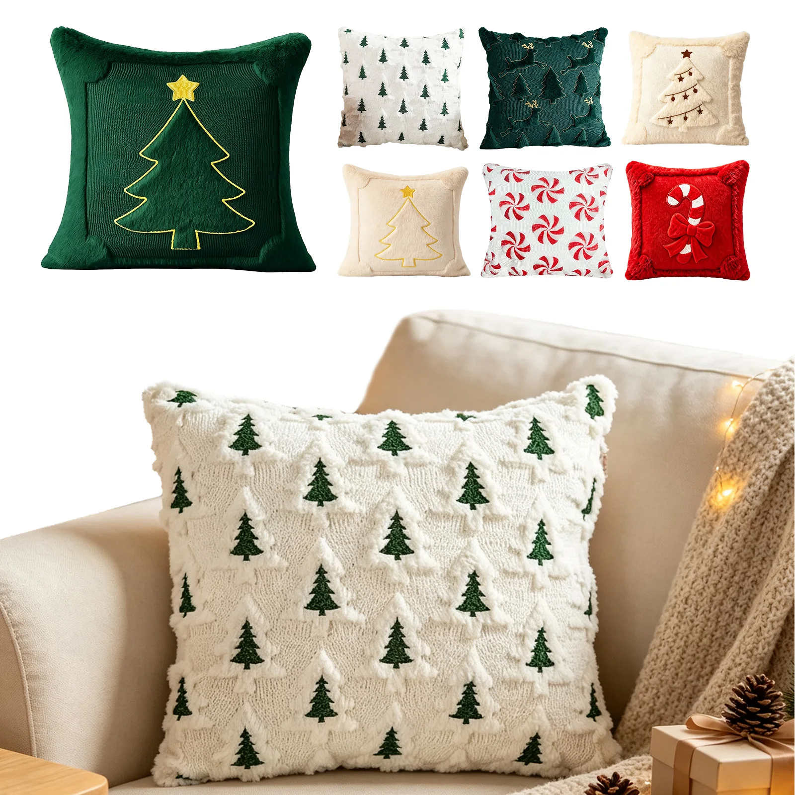Christmas Throw Pillow Cover 1 - огляд і ціна Pillow Insert 18X18