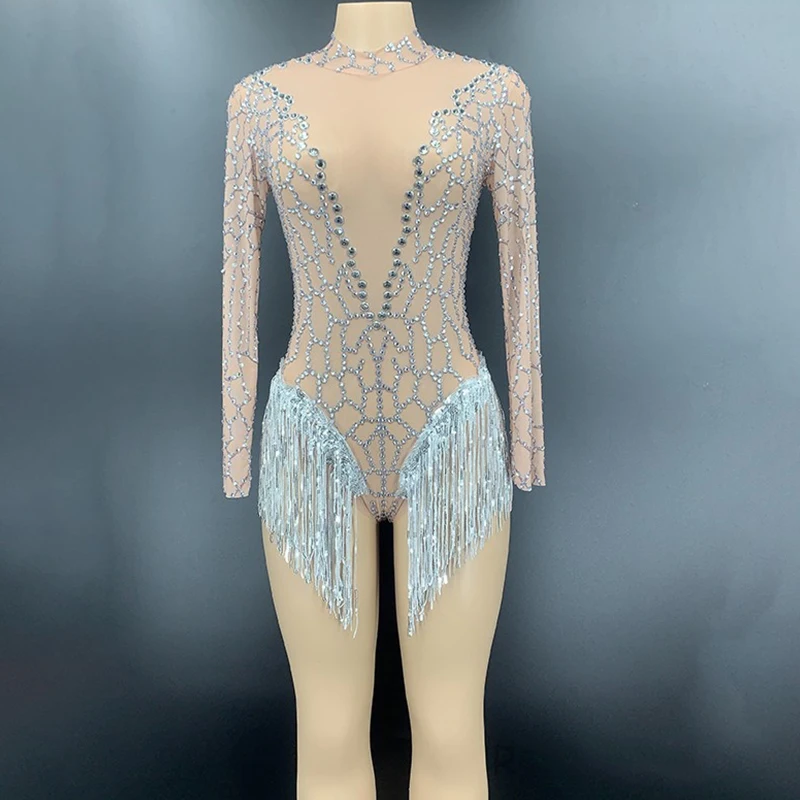 

Sexy Gogo Dancer Bodysuit Nightclub Bar Pole Dance Performance Costume Carnival Festival Party Show Rave Wear Jumpsuit VDL1276