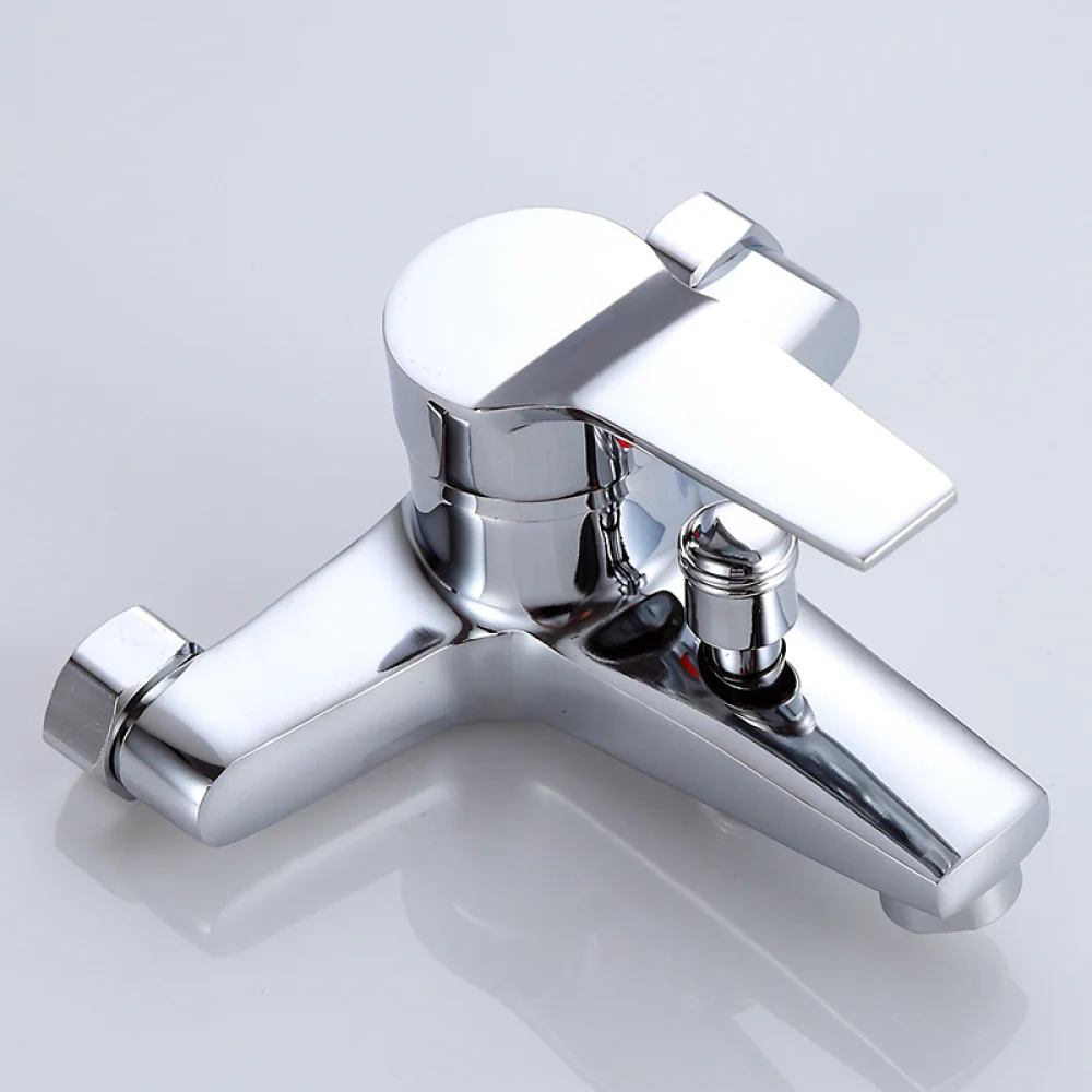 Wall Embedded Bath Shower Mixer Faucet Three Way Hot Cold Water Tap Modern Bathroom Bathtub Control Valve Durable Hardware
