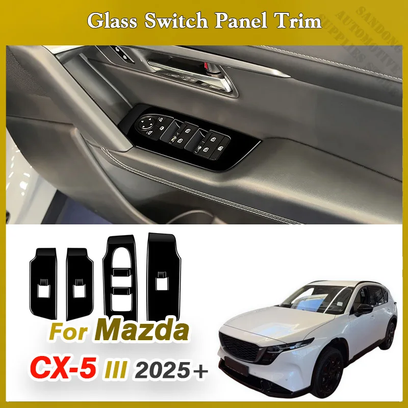 for-mazda-cx-5-cx5-iii-2025-2026-car-window-switch-panel-trim-glass-lift-armrest-decorative-sticker-accessories-interior