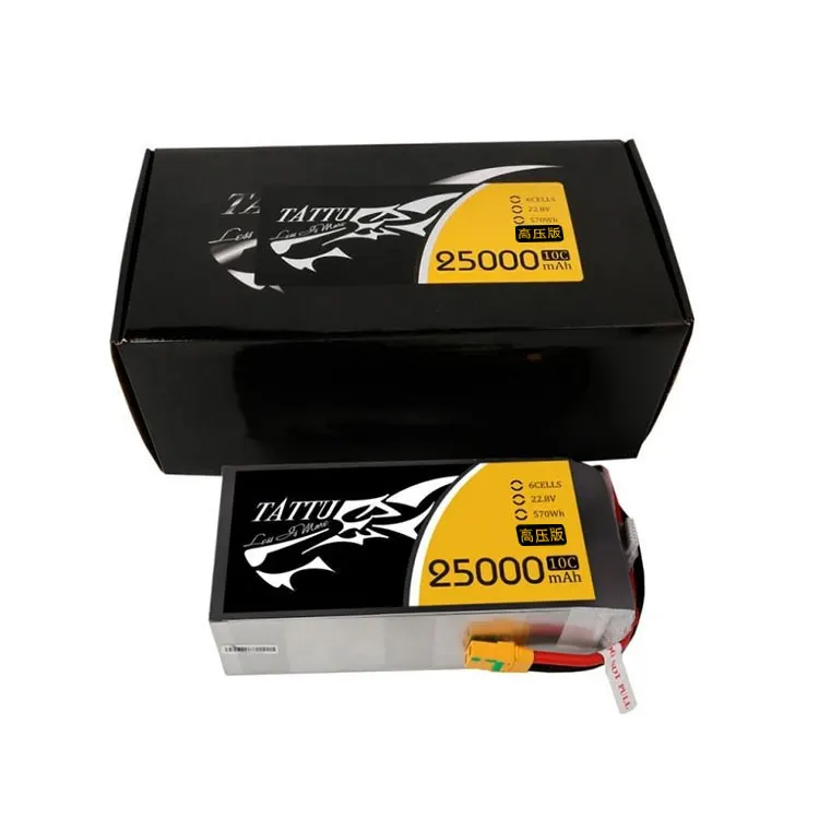 

Foxtech TATTU 22.8V 6S 25000mAh 10C High Voltage Lipo Battery Pack for VTOL Fixed Wing