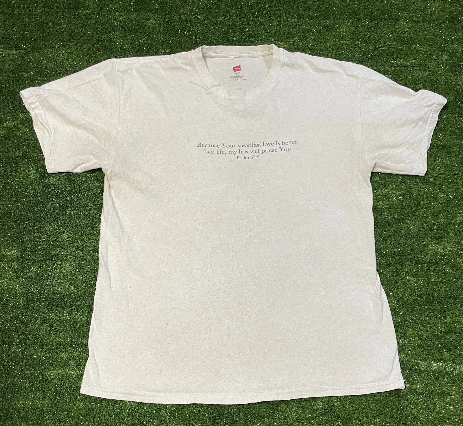 Vintage- Hard Core- Deward Publishing camiseta Salmo 63:3 Talla L