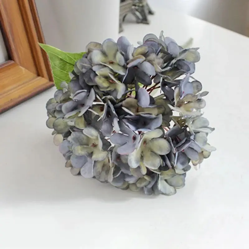 1/5pcs Artificial Hydrangea Fake Flower Home Decoration Accessories Wedding garden Gifts Props Indoor outdoor Diy Bridal Bouquet