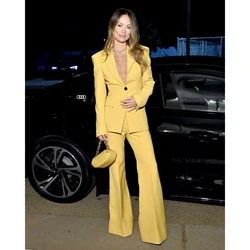 2024 Women's Pants Set Woman 2 Pieces Women's Suit One-button Suit Collar Casual Fashion Slim Work Wear New Two Piece Set Sets