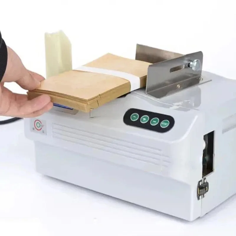 Hot sales Automatic pape tape binding machine, automatic banknote binding machine, document and receipt binding machine