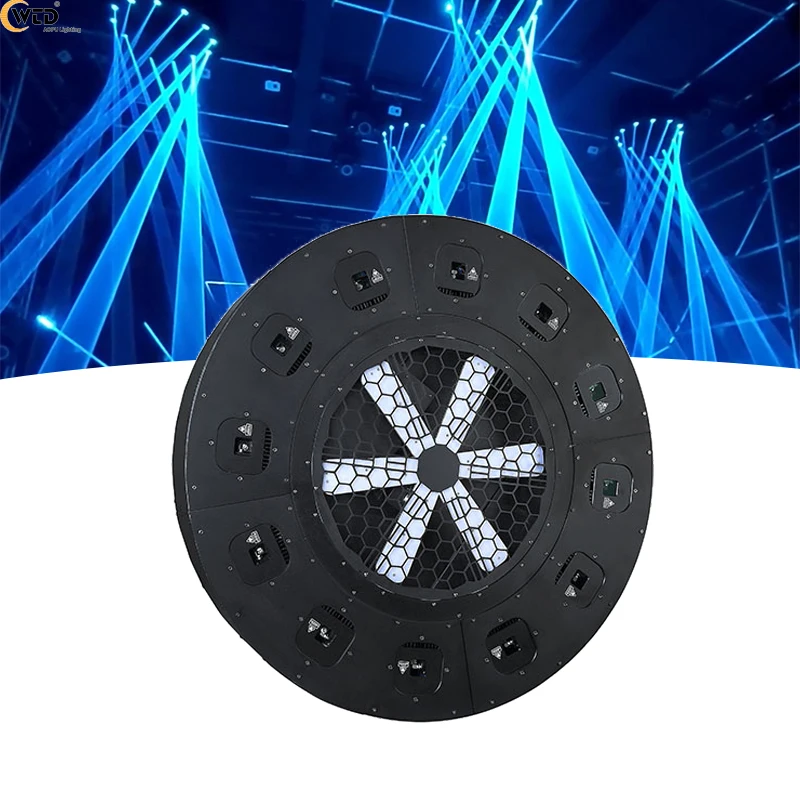 Home Party Disco Light Rgb 24W 12 Heads Matrix Led Pixel Laser Eyes Lights Red Green Moving Head Laser Cartoon Light