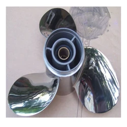 Stainless Steel Propeller for Yamaha HYFONG PARSUN Etc. 2 and 4 stroke 9.9-15-20HP Outboards 10 inch stainless steel 9 1/4*10-J