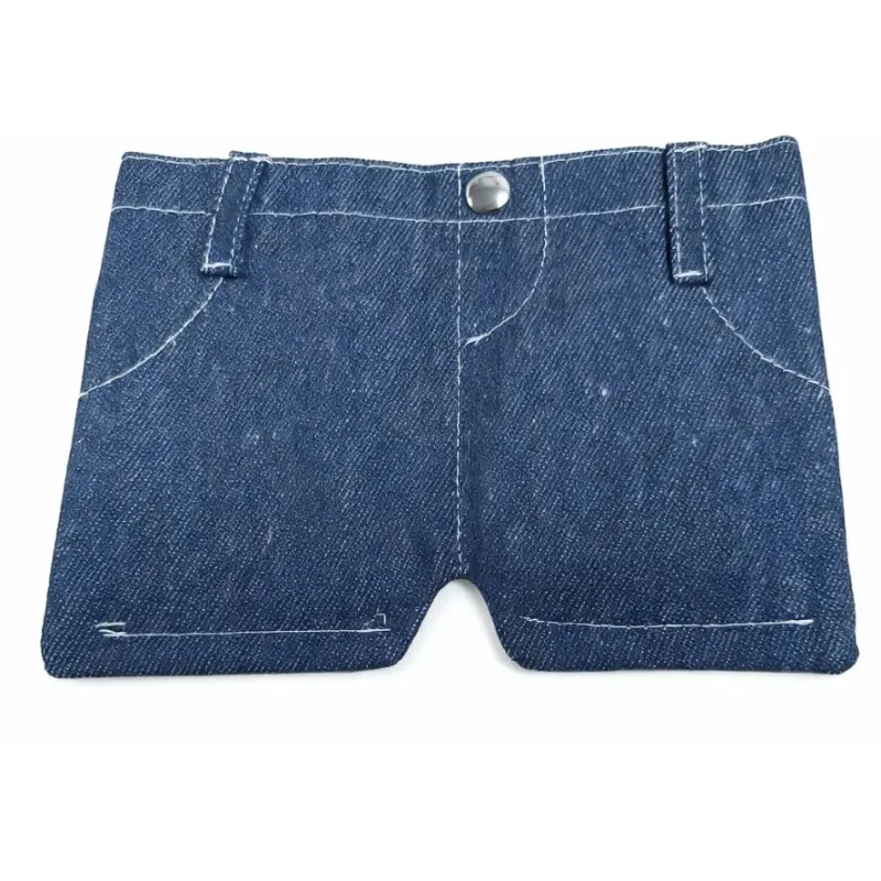 Mini-Jeans-Geldbörse, faltbar, in Jeansform, Wechseltasche, Kartenhalter, Geldbörsen für Damen, Herren