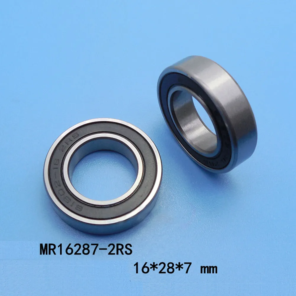 2pcs 16287-2rs Bearing Bike Hubs Cassette Bottom Bracket Bearing Double Rubber Sealed 16x28x7mm Bicycle Spare Parts