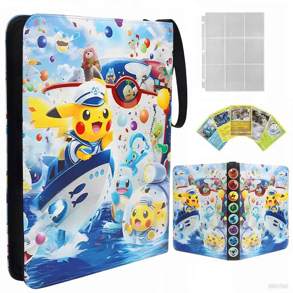 400 Pz Pokemon Raccoglitore di Carte Pokémon Album di Carte Protector Titolare Charizard Pikachu Mewtwo Collezione Cartella Anime Bambini Giocattoli Regali
