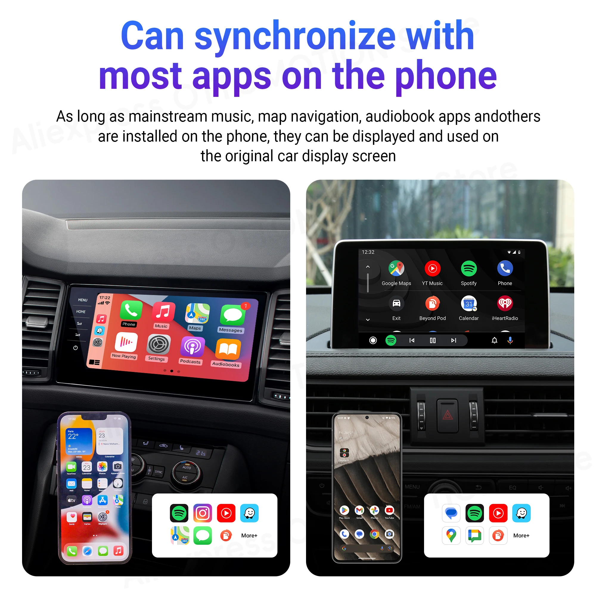 Ottosion 2 in 1 mini Wireless CarPlay Android Auto Adapter Car Bluetooth USB Dongle per Benz VW Kia Haval Toyota Mazda Audi