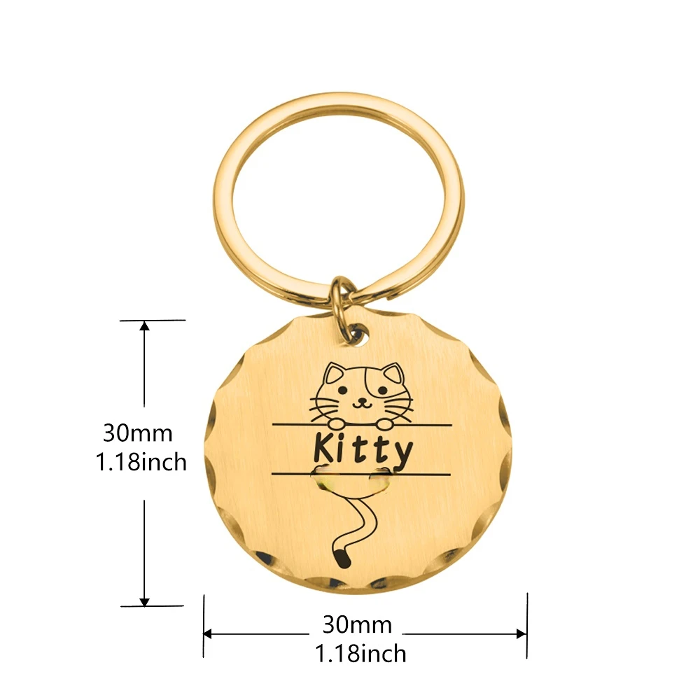 2023 New Pet ID Tags Customized Pet Collar Dogs Name Tag Anti-lost Personalized Cat Puppy ID Tag Pendant Engraved Gift For Pet