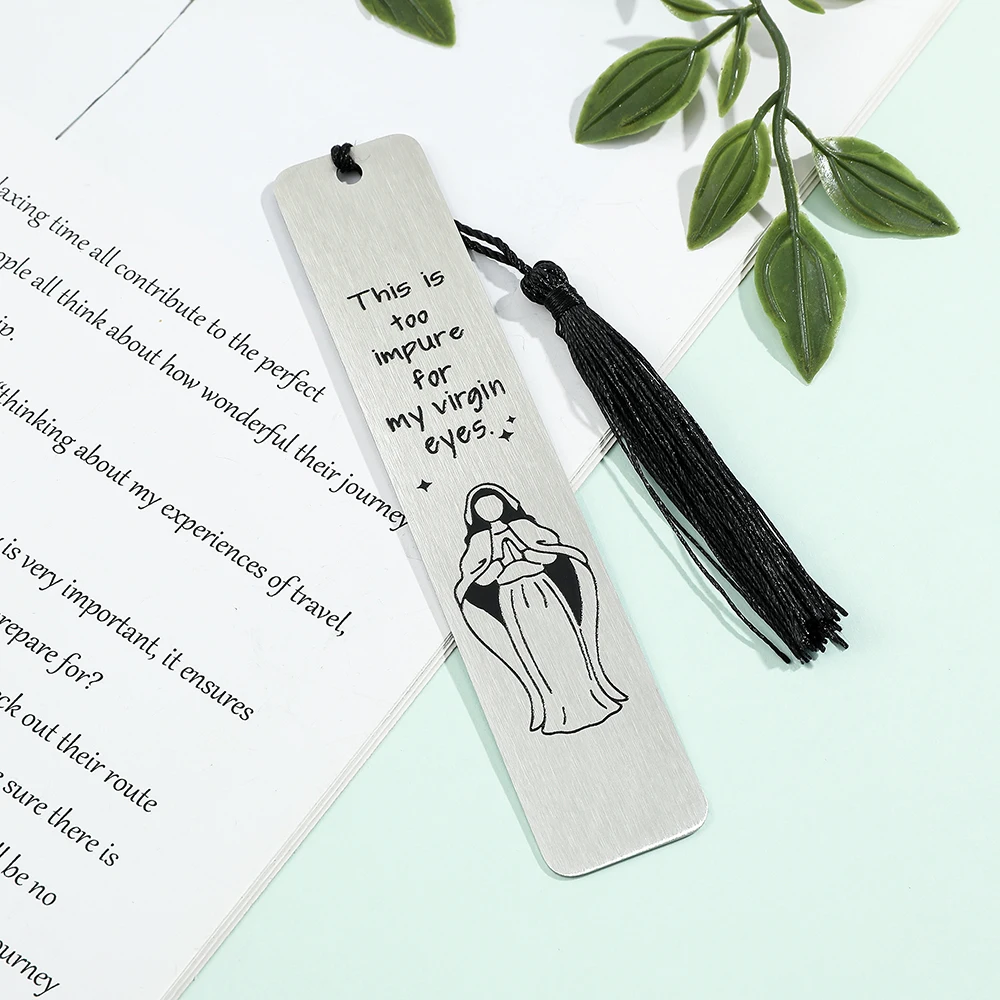 10 Style Personalized Bookmarks God Said Metal Book Mark Reading Marker Book Accessory Gift For Book Loves Men Women