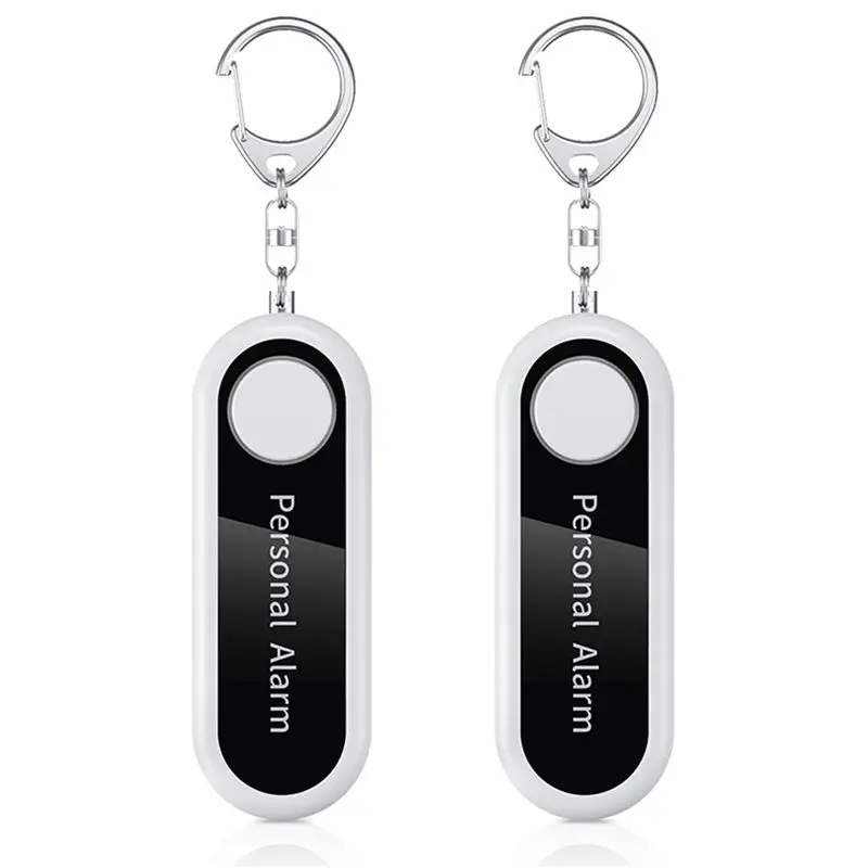 2X Personal Alarm Self Defense Alarm 125DB Personal Defenses Siren For Child Women Security Portable Alarm Keychain-Y41A