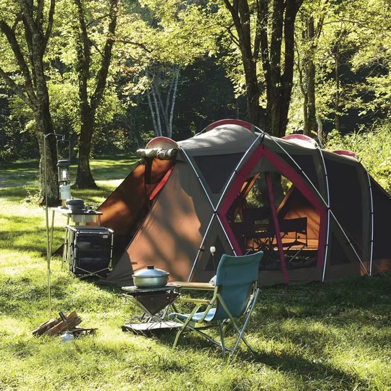 

Camping Extended Living Room Tent, Four-season Tent Can Accommodate 5-8 People